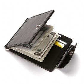 Menn Faux Leather Creative Money Clip Lommebok