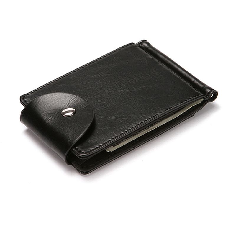 Menn Faux Leather Creative Money Clip Lommebok