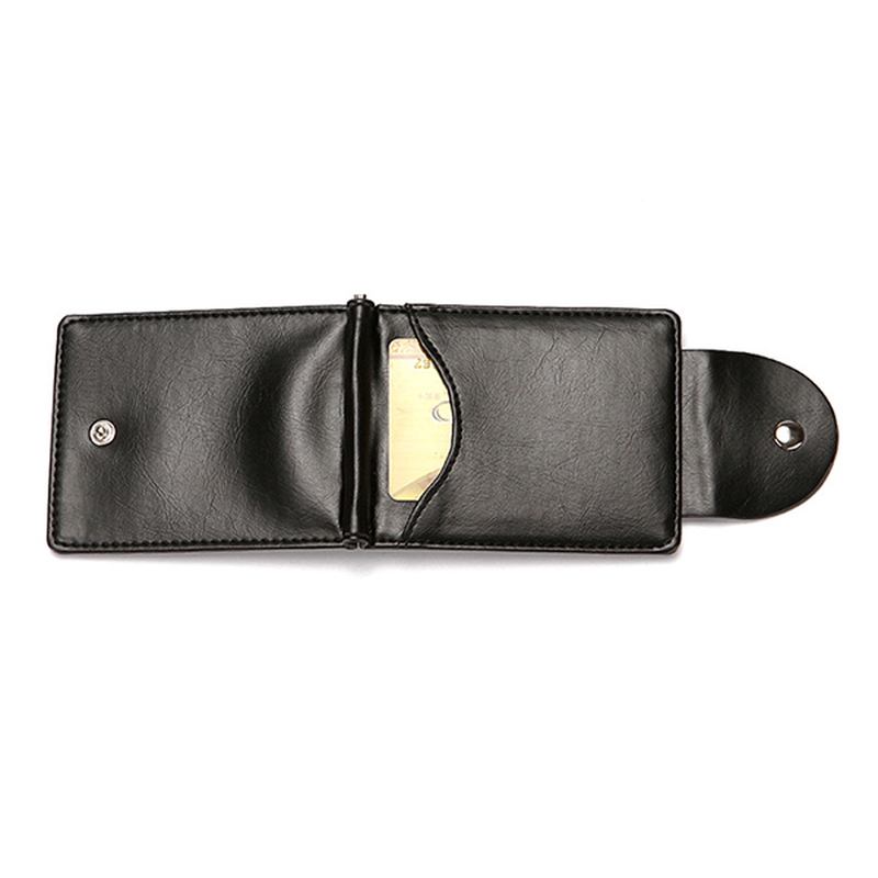 Menn Faux Leather Creative Money Clip Lommebok