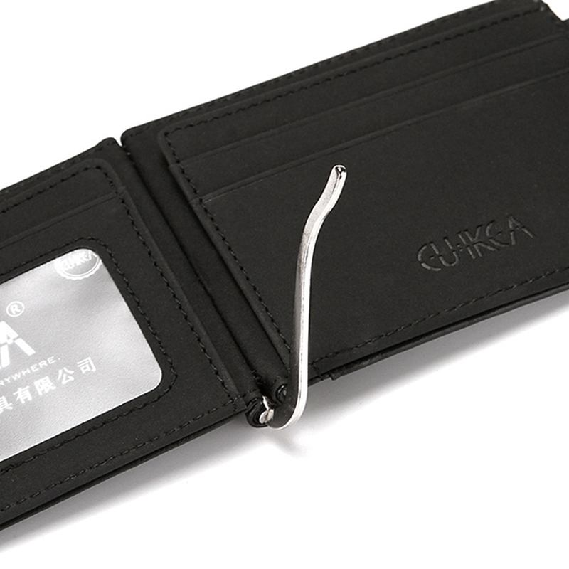 Menn Faux Leather Creative Money Clip Lommebok