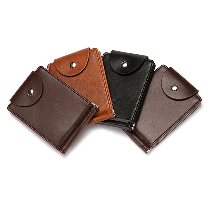 Menn Faux Leather Creative Money Clip Lommebok