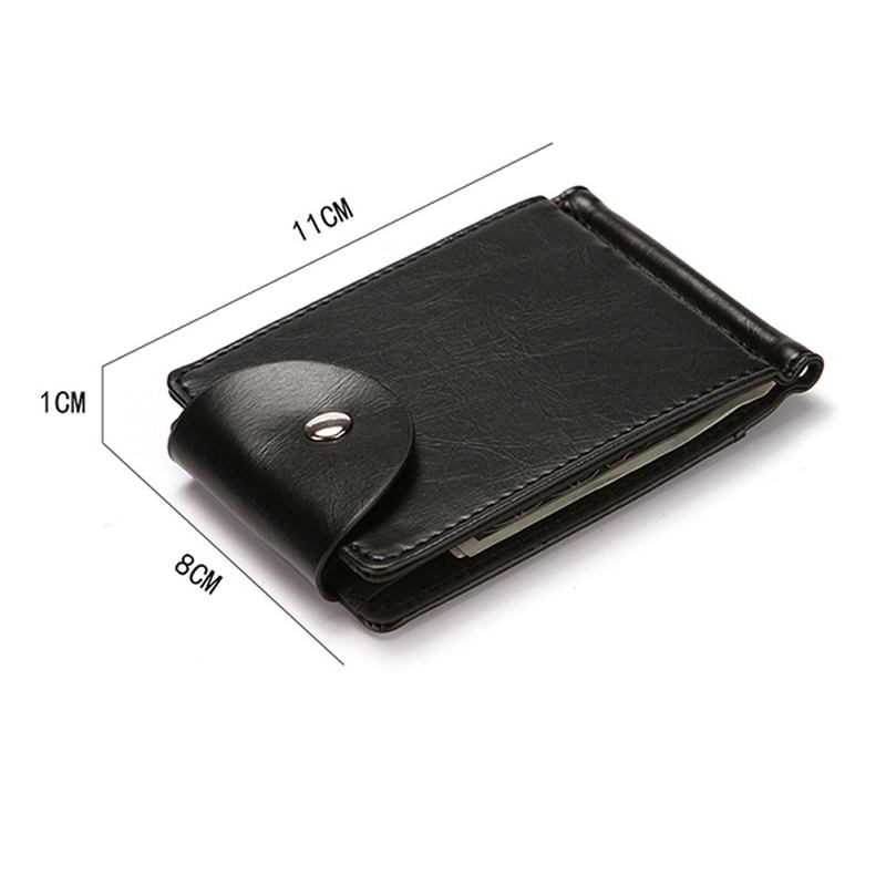 Menn Faux Leather Creative Money Clip Lommebok