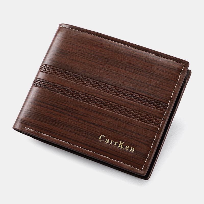 Menn Faux Leather Mote Wallet Card Holder