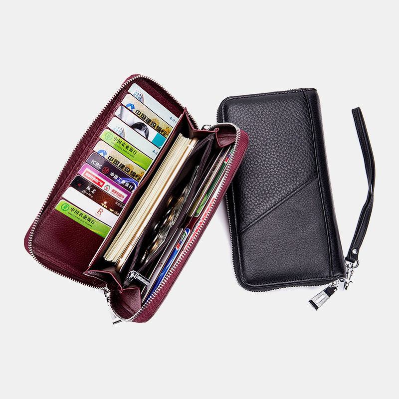 Menn Kvinner Blokkering Anti-theft Telefon Veske Lommebok Clutches Bag