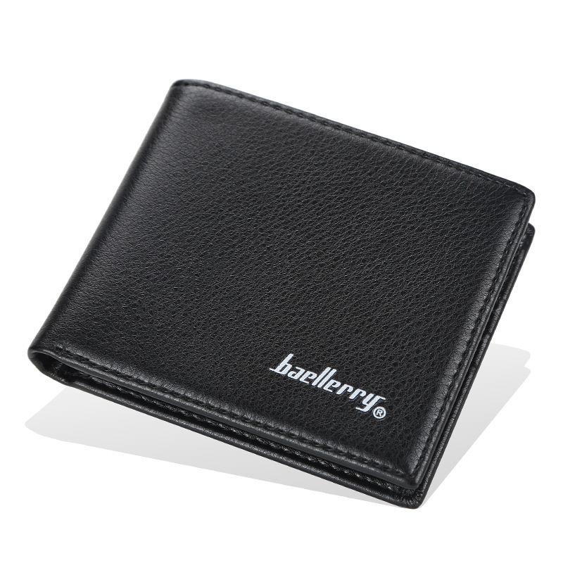 Menn Pu Leather Bifold Multi Card Slot Retro Business Myk Tynn Lommebok