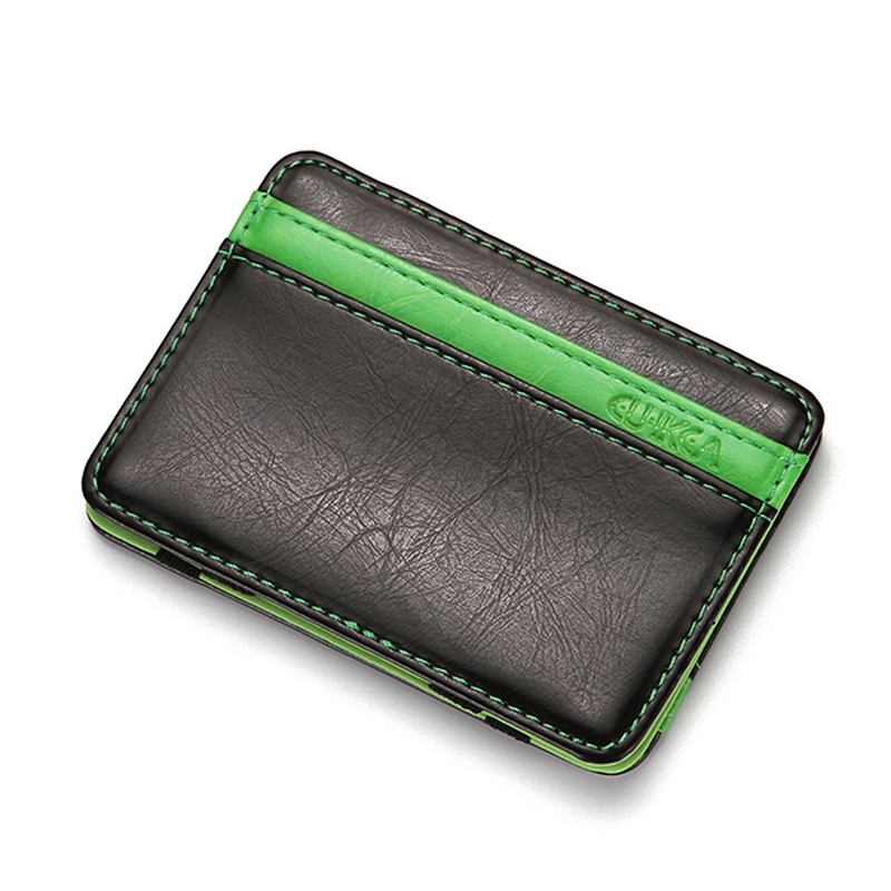 Pu Money Card Clip Magic Wallet Fritids Clutch Bus Card Bag