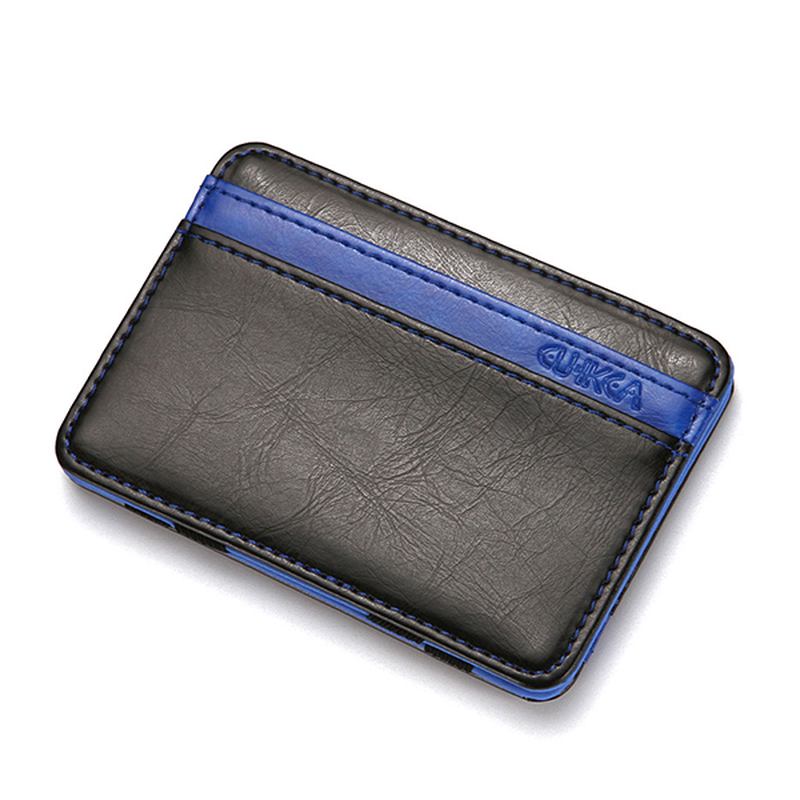 Pu Money Card Clip Magic Wallet Fritids Clutch Bus Card Bag