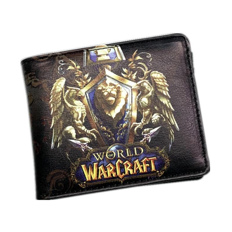 World Of Warcraft Lommebøker Skinn Slank Liten Lommebok Wow Alliance Horde Flag Purse Kul Filmspilllommebok