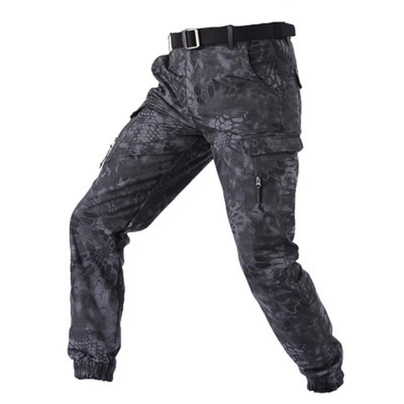 Camouflage Tactical Pants Gitter Fanshui 65 35 Rutete Taktiske Bukser Snøringsføtter