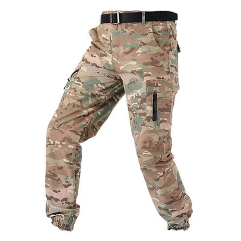 Camouflage Tactical Pants Gitter Fanshui 65 35 Rutete Taktiske Bukser Snøringsføtter