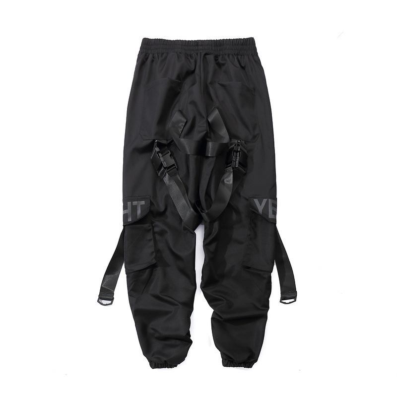 Guochao Functional Wind Streamer Overalls Herrebukser Tide Brand