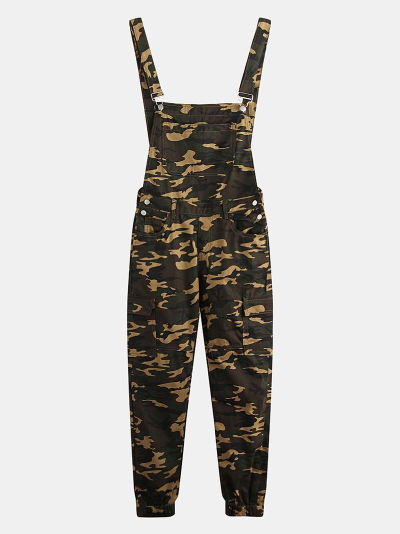 Herre Camo Med Trykk Ankel Length Elastisk Fritids Jumpsuits Buksebukser