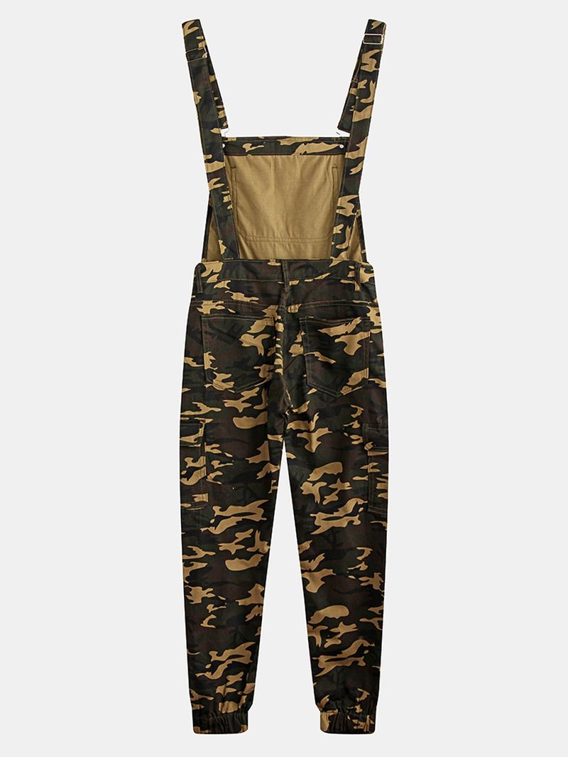 Herre Camo Med Trykk Ankel Length Elastisk Fritids Jumpsuits Buksebukser