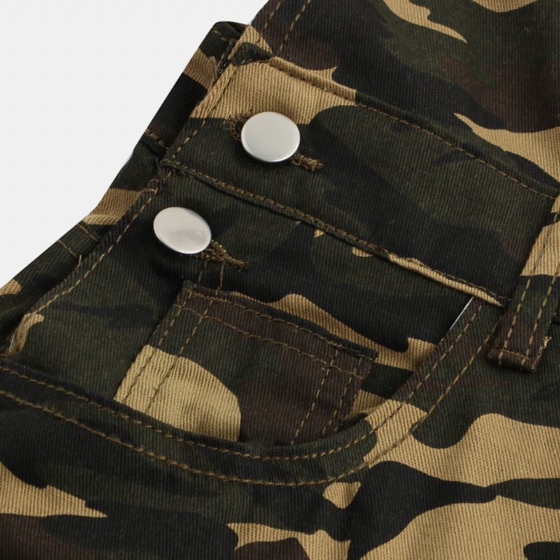 Herre Camo Med Trykk Ankel Length Elastisk Fritids Jumpsuits Buksebukser