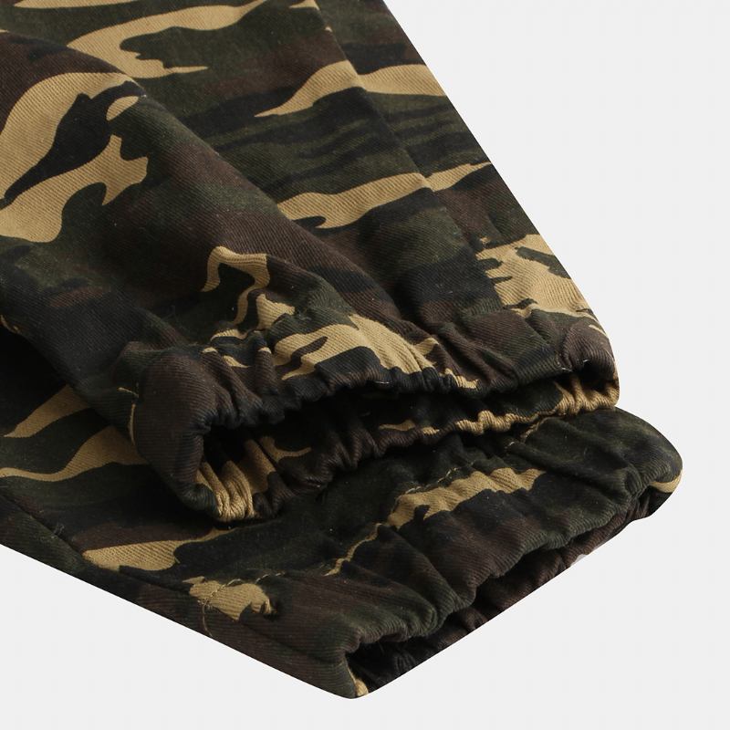 Herre Camo Med Trykk Ankel Length Elastisk Fritids Jumpsuits Buksebukser