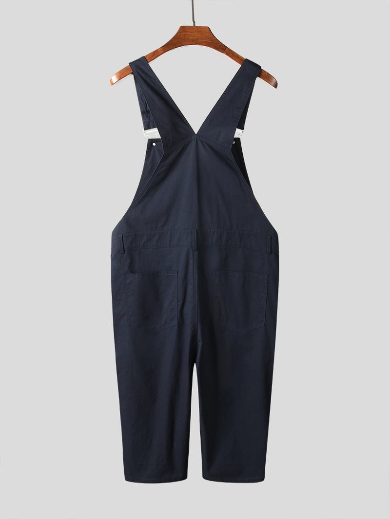 Herre Ensfarge Løs Fritids Jumpsuit Overall One Pants