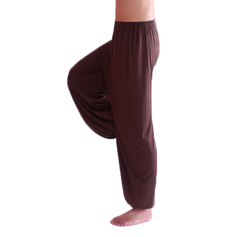 Herre Fritids Sports Gym Trening Yoga Bukser Løs Elastisk Midje Fritids Bloomers 9 Farger