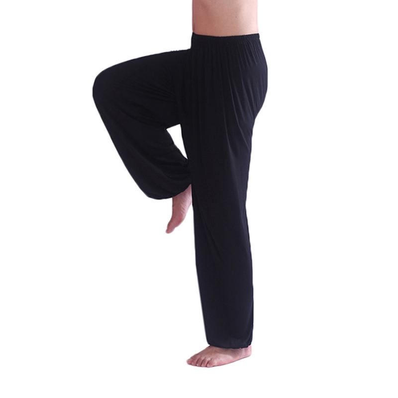 Herre Fritids Sports Gym Trening Yoga Bukser Løs Elastisk Midje Fritids Bloomers 9 Farger