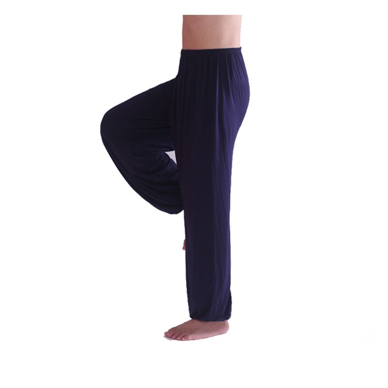 Herre Fritids Sports Gym Trening Yoga Bukser Løs Elastisk Midje Fritids Bloomers 9 Farger