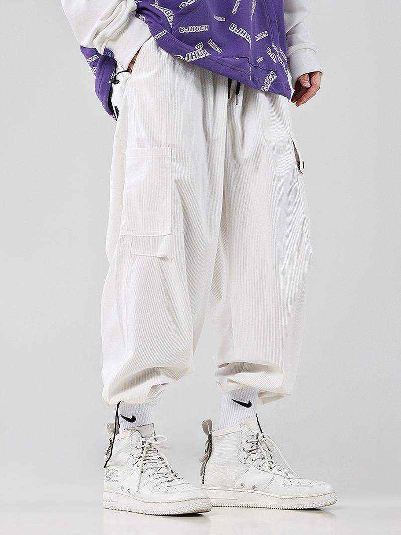 Herre Multi Pocket Snøring Løs Justerbar Jogger Pants