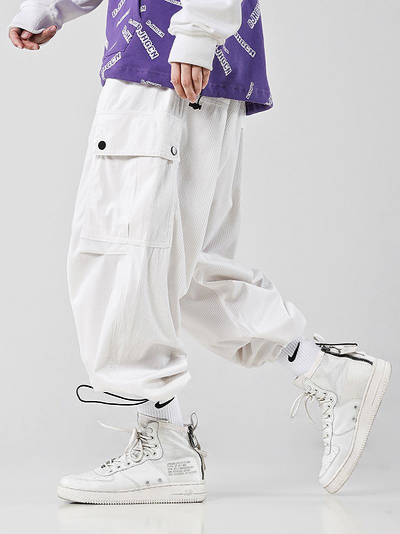 Herre Multi Pocket Snøring Løs Justerbar Jogger Pants