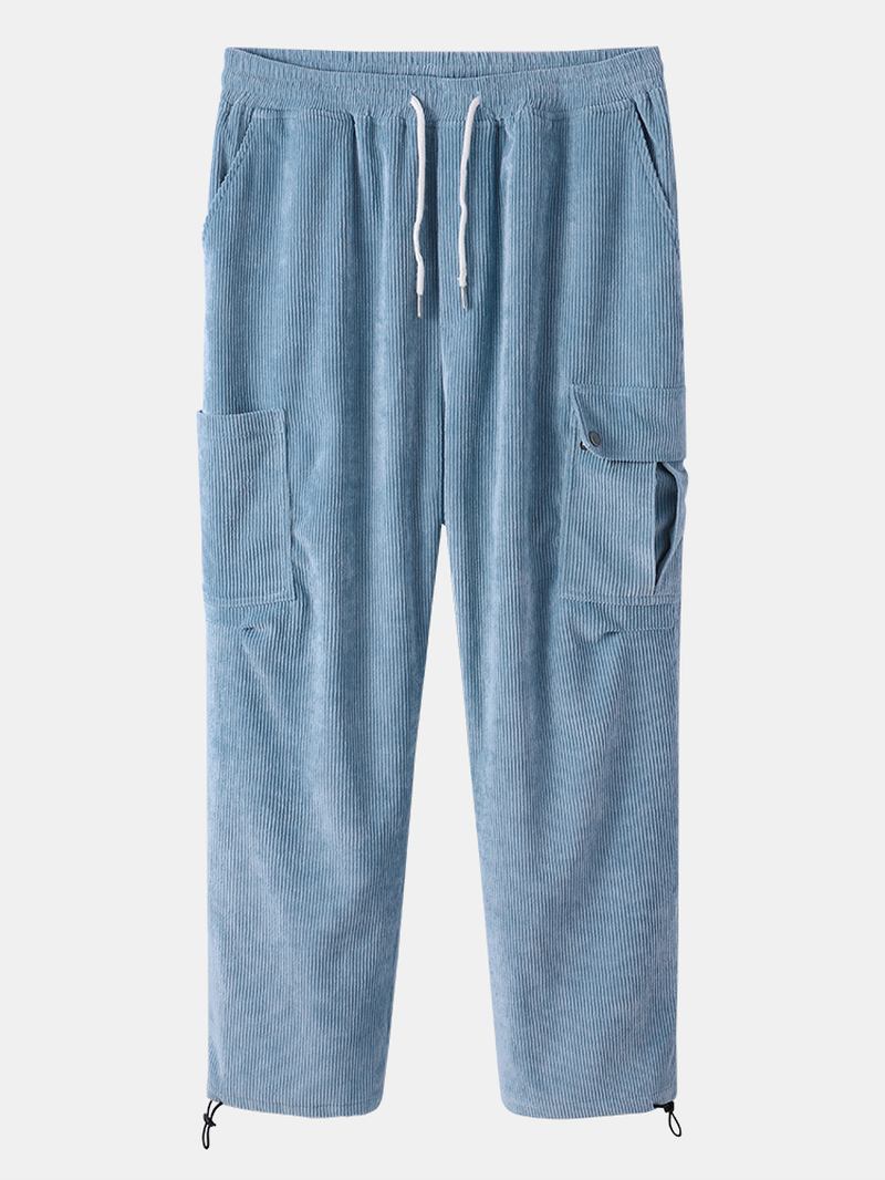 Herre Multi Pocket Snøring Løs Justerbar Jogger Pants