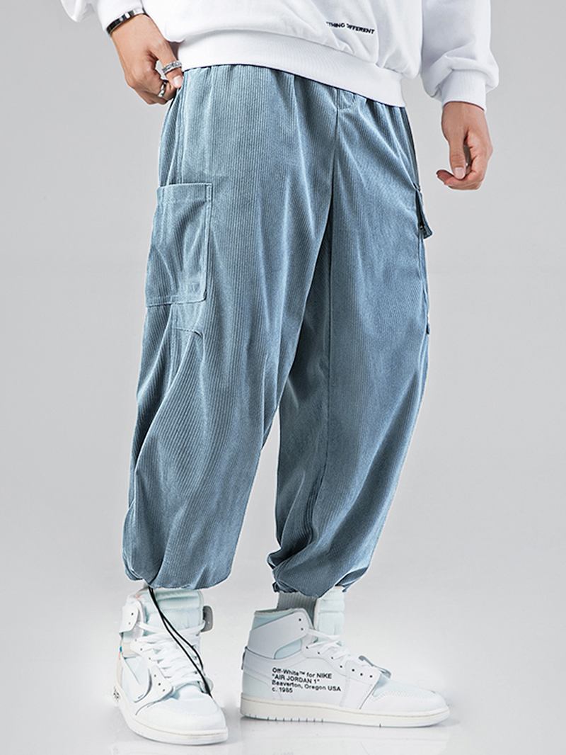 Herre Multi Pocket Snøring Løs Justerbar Jogger Pants