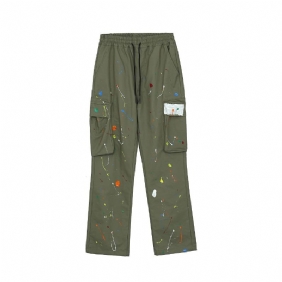 High Gate Cargo Pants Herre Funksjonell Wind Loose Wide Leg Bukser Multi-pocket