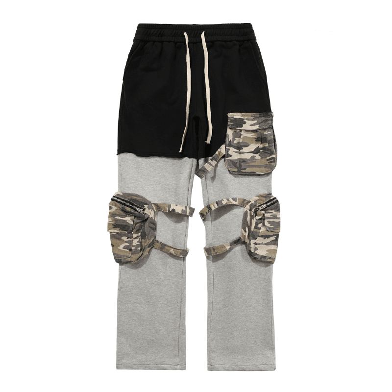 High Gate Stitching Camouflage Tredimensjonal Multi-pocket Pant