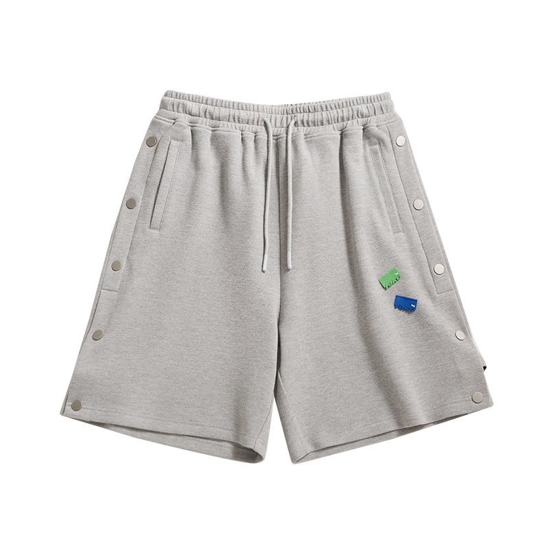 Knappdekorasjon Small Elements Collage Shorts Og Bukser Med Rett Ben For Menn