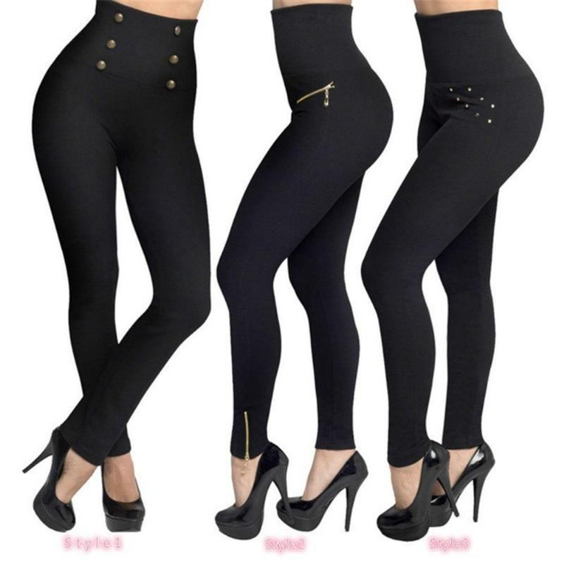 Kvinner Leggings Push Up Hip Fitness Sexy Legg Elastisk Høy Midje Slanke Joggebukser Kvinne