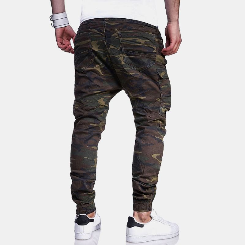 Menn Camouflage Med Trykk Fritids Bukser Joggebukser