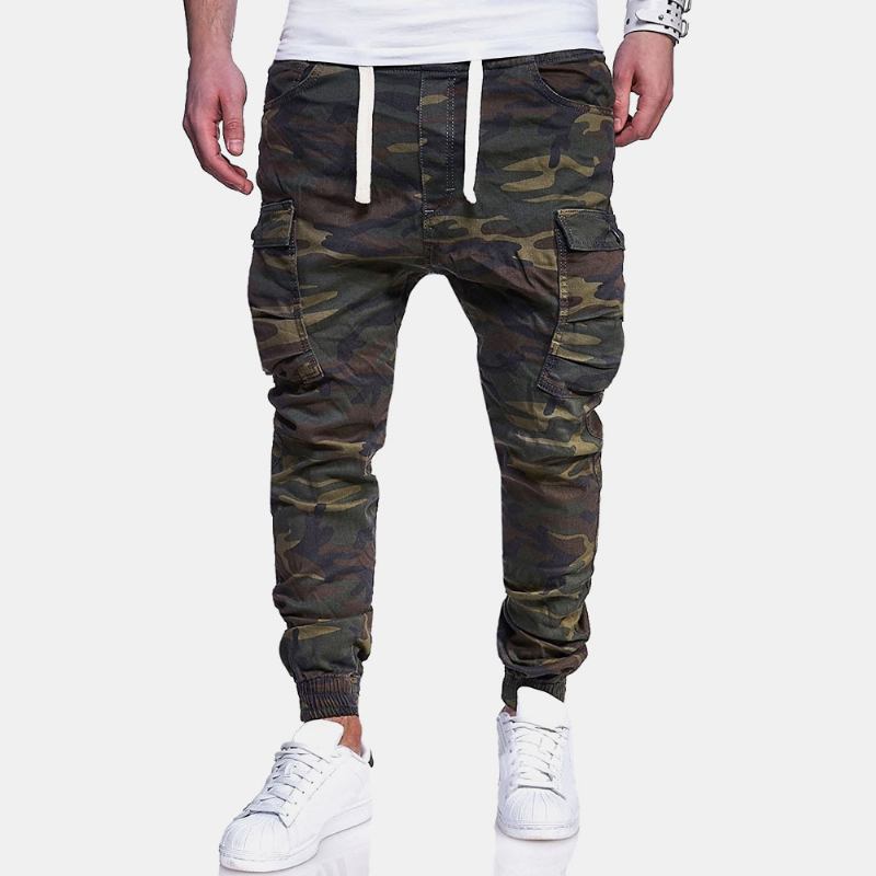 Menn Camouflage Med Trykk Fritids Bukser Joggebukser