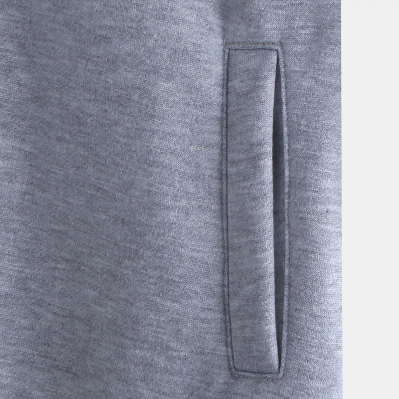 Menn Mote Fløyel Tykk Kontrastfarge Glidelås Hooded Loungewear Jumpsuit