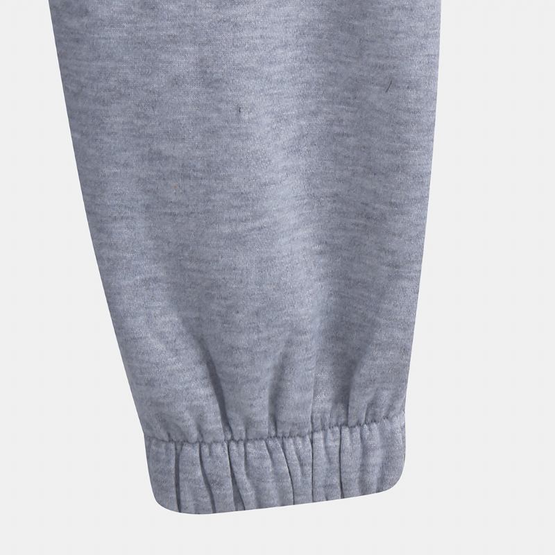 Menn Mote Fløyel Tykk Kontrastfarge Glidelås Hooded Loungewear Jumpsuit