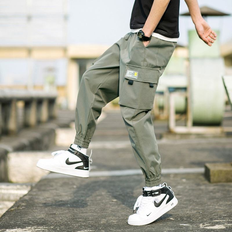 Menn Tooling Pants Feet Harem Pants Slim Pants