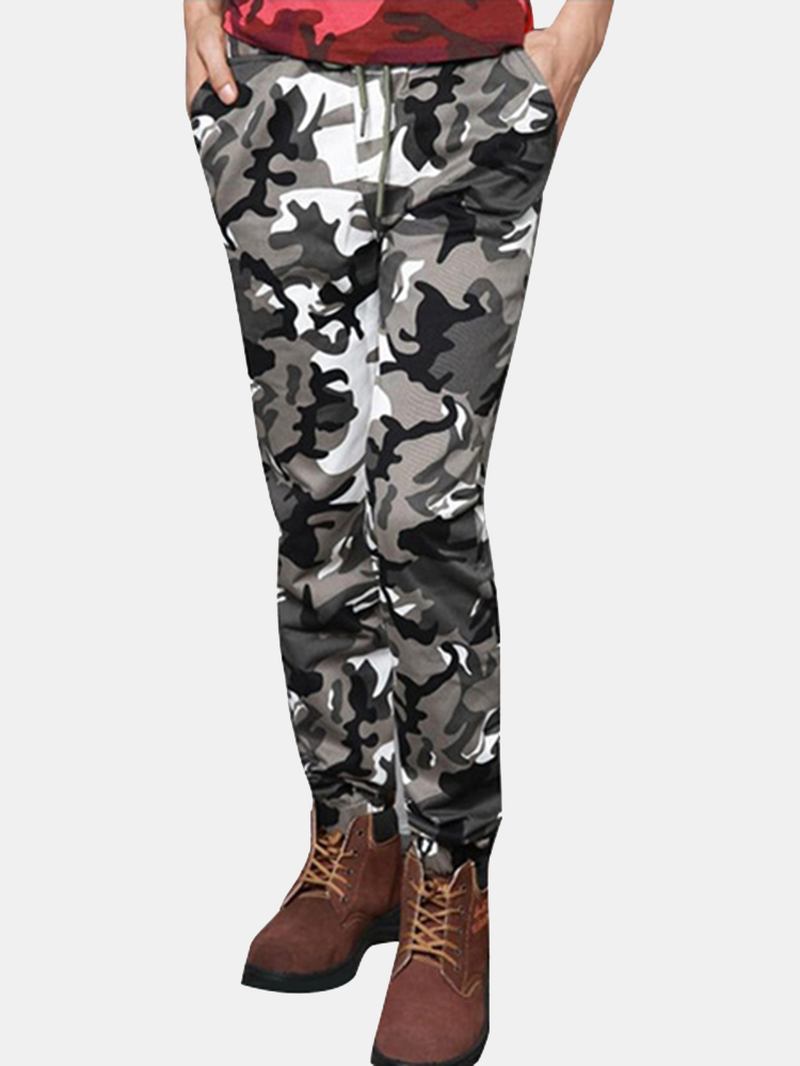 Plus Size Camouflage Outdoor Fritids Bukser Mote Haren Beam Feet Bukser