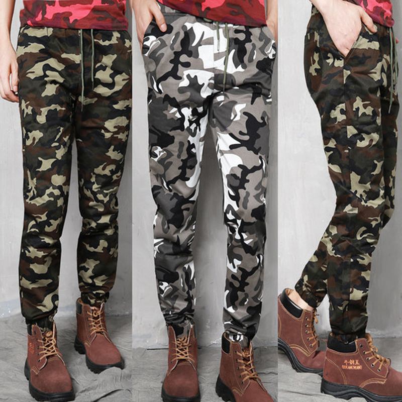 Plus Size Camouflage Outdoor Fritids Bukser Mote Haren Beam Feet Bukser