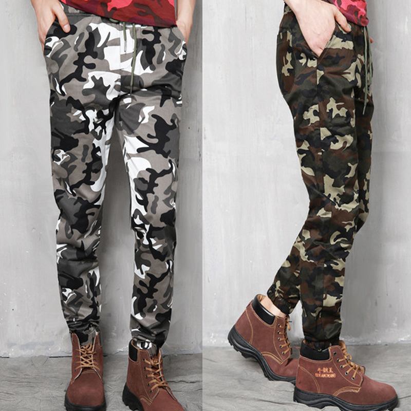 Plus Size Camouflage Outdoor Fritids Bukser Mote Haren Beam Feet Bukser