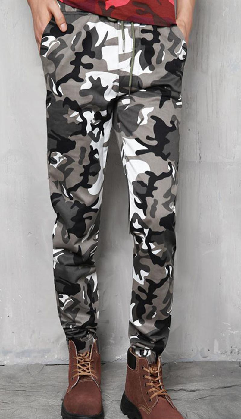 Plus Size Camouflage Outdoor Fritids Bukser Mote Haren Beam Feet Bukser