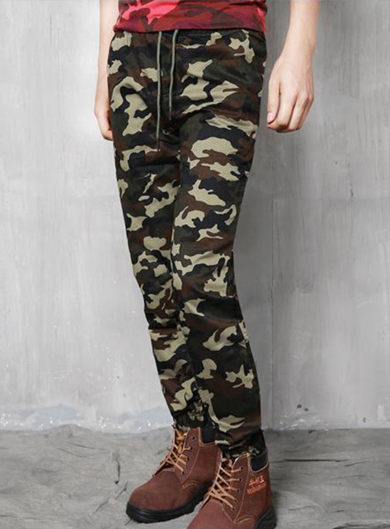 Plus Size Camouflage Outdoor Fritids Bukser Mote Haren Beam Feet Bukser