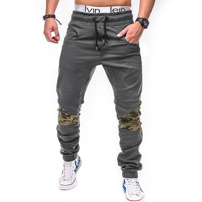 Slim Fit Jogger Joggebukser Bomulls Tapered Sommer Fritid Harem Bukser