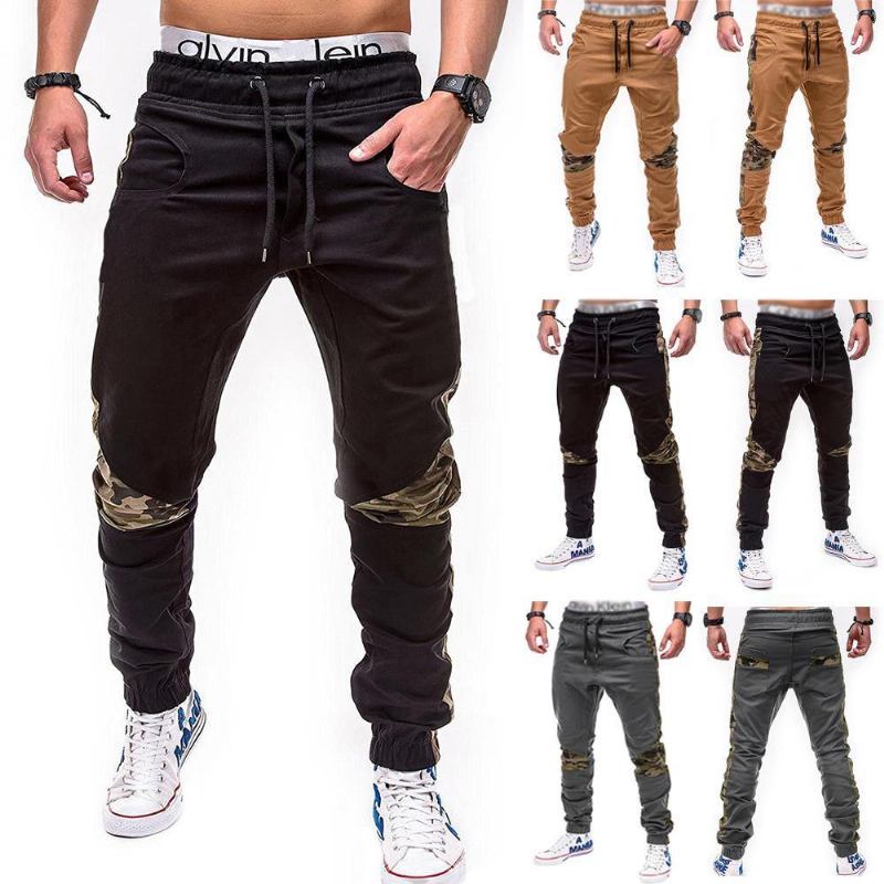 Slim Fit Jogger Joggebukser Bomulls Tapered Sommer Fritid Harem Bukser