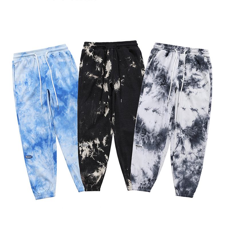 Tie-dye Ink Løstsittende National Trend Fritids Bukser