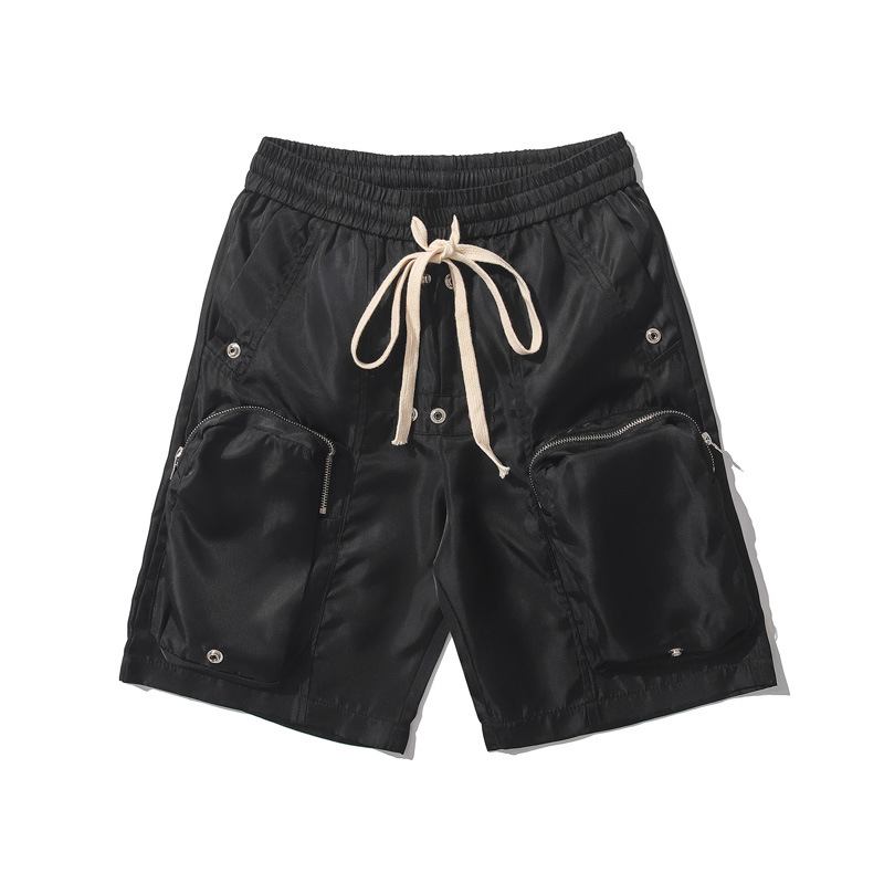 Tredimensjonal Multi-pocket Cargo Shorts Herre Trend