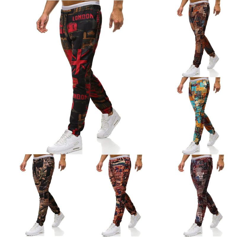 Trendy Retro Etnisk Stil I Bomull Og Lin Pluss Størrelse Fritids Harem Pants