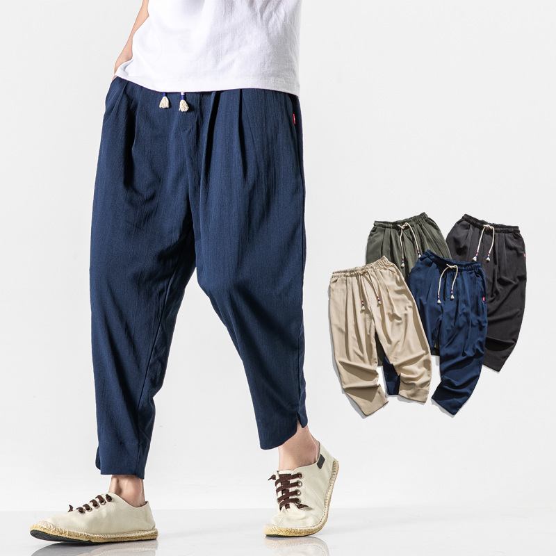 Trendy Retro Harlan Cropped Pants Menn