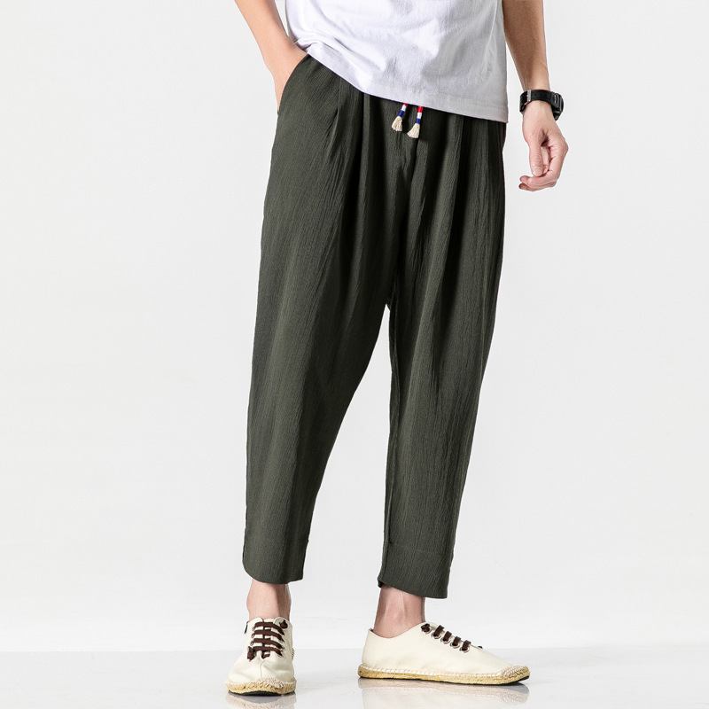 Trendy Retro Harlan Cropped Pants Menn