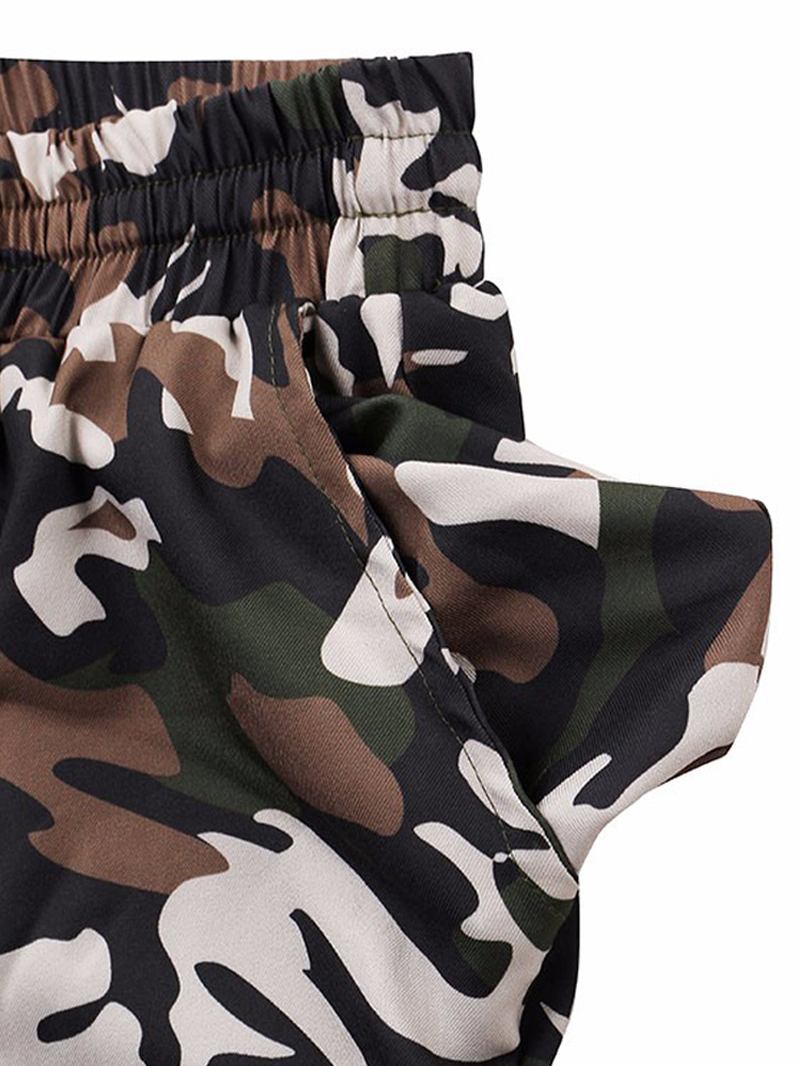 Uformelle Kvinner Skinny Camouflage Bukser