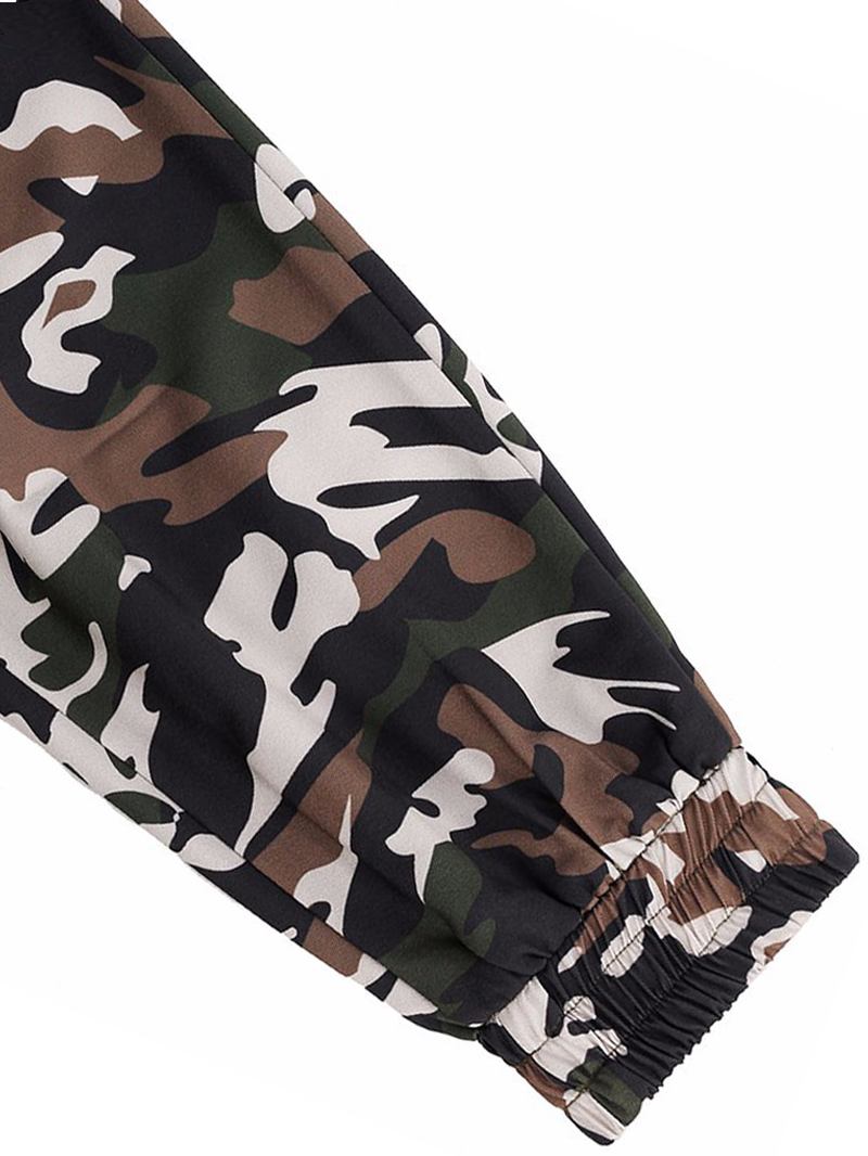 Uformelle Kvinner Skinny Camouflage Bukser